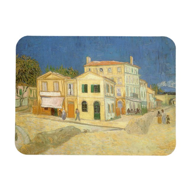 Imán Vincent van Gogh - La Casa Amarilla (La calle) (Horizontal)