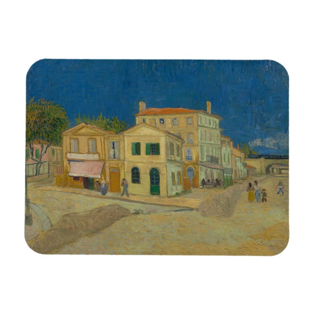 Imán Vincent Van Gogh, La Casa Amarilla, La Calle (Horizontal)