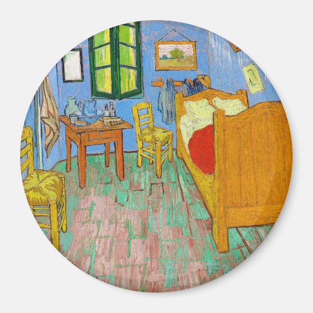 Imán Vincent Van Gogh La habitación de Arlés (Frente)