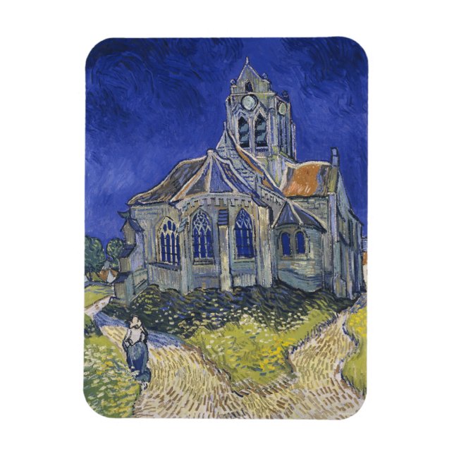 Imán Vincent Van Gogh, la Iglesia de Auvers (Vertical)