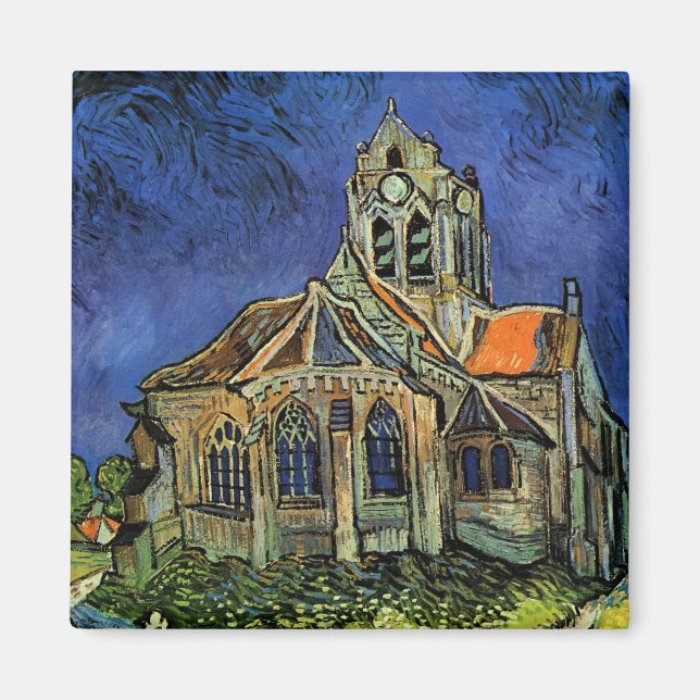 Imán Vincent van Gogh - La Iglesia de Auvers (Frente)