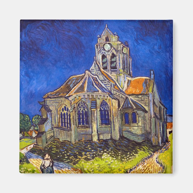 Imán Vincent van Gogh - La Iglesia de Auvers (Frente)