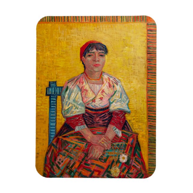 Imán Vincent Van Gogh - La mujer italiana (Vertical)