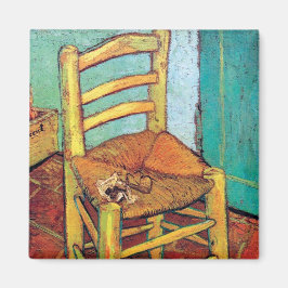 Imán Vincent van Gogh - la silla de Vincent con el tubo