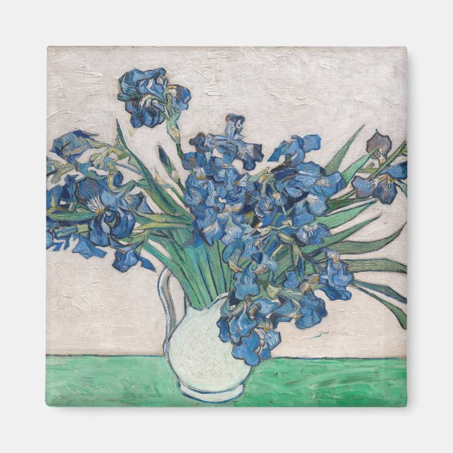 Imán Vincent van Gogh - Lirios (Frente)
