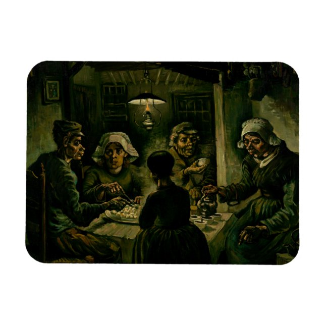 Imán Vincent van Gogh - Los comedores de patatas (Horizontal)