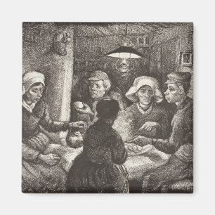 Imán Vincent Van Gogh Los comedores de patatas litograf