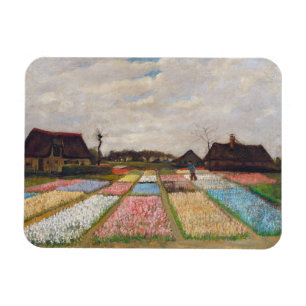 Imán Vincent van Gogh - Macizos de flores en Holanda