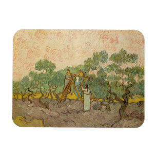 Imán Vincent van Gogh - Mujeres recogiendo aceitunas