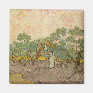 Imán Vincent van Gogh - Mujeres recogiendo aceitunas