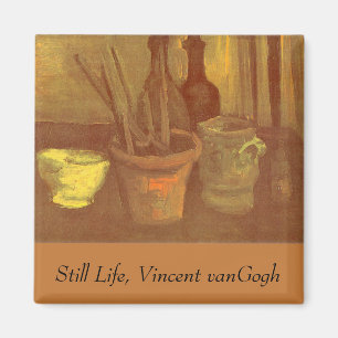 Imán Vincent van Gogh - Naturaleza muerta con pinceles