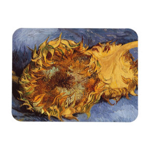 Imán Vincent van Gogh - Naturaleza muerta: Dos girasole