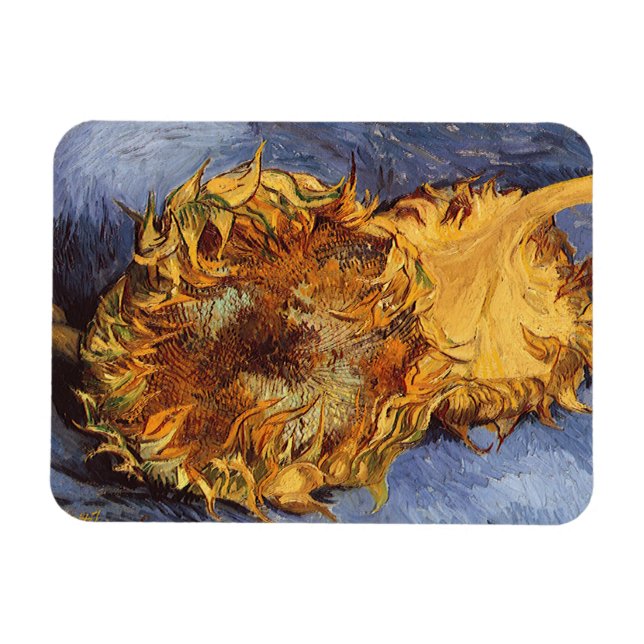 Imán Vincent van Gogh - Naturaleza muerta: Dos girasole (Horizontal)