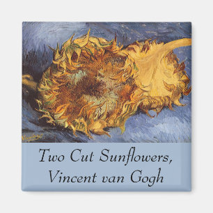 Imán Vincent van Gogh - Naturaleza muerta: Dos girasole