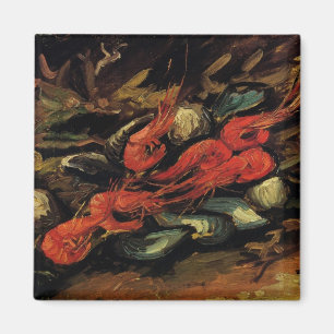 Imán Vincent van Gogh - Naturaleza muerta mejillones y
