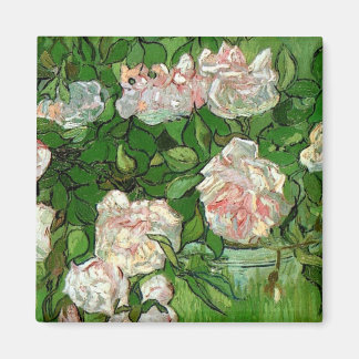 Imán Vincent Van Gogh - Naturaleza Muerta Rosas Rosadas