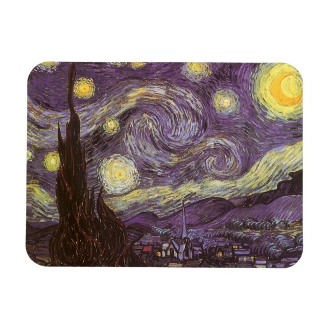 Imán Vincent van Gogh - Noche estrellada (Horizontal)