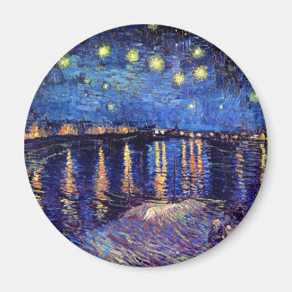 Imán Vincent Van Gogh - Noche estrellada sobre el Ródan