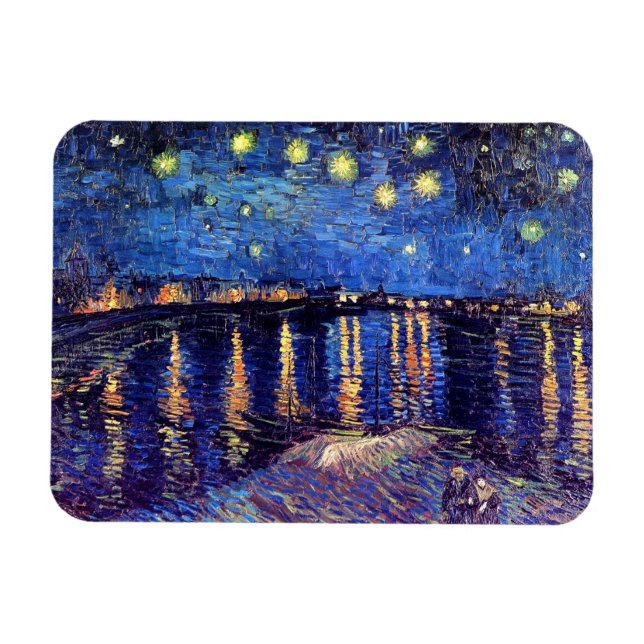 Imán Vincent Van Gogh - Noche estrellada sobre el Ródan (Horizontal)