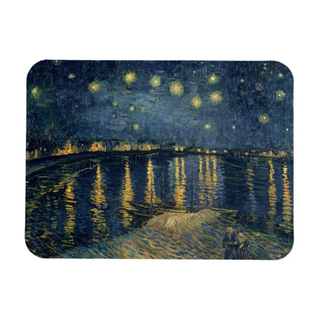 Imán Vincent van Gogh | Noche estrellada sobre el Ródan (Horizontal)