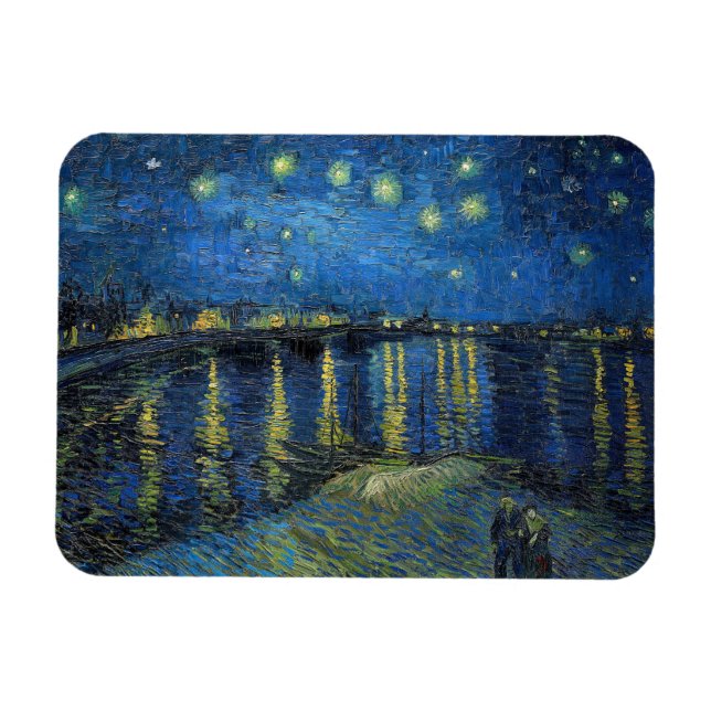 Imán Vincent van Gogh - Noche estrellada sobre el Ródan (Horizontal)