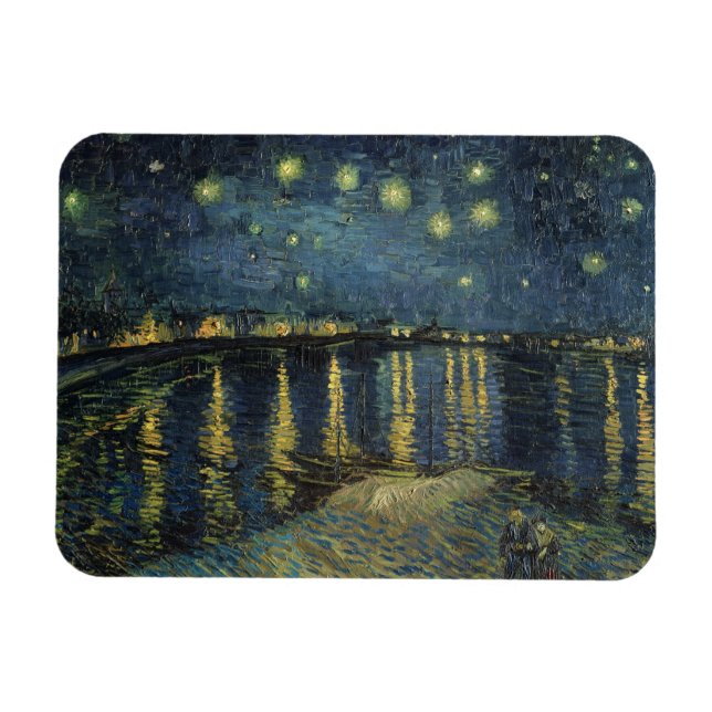 Imán Vincent van Gogh | Noche estrellada sobre el Ródan (Horizontal)