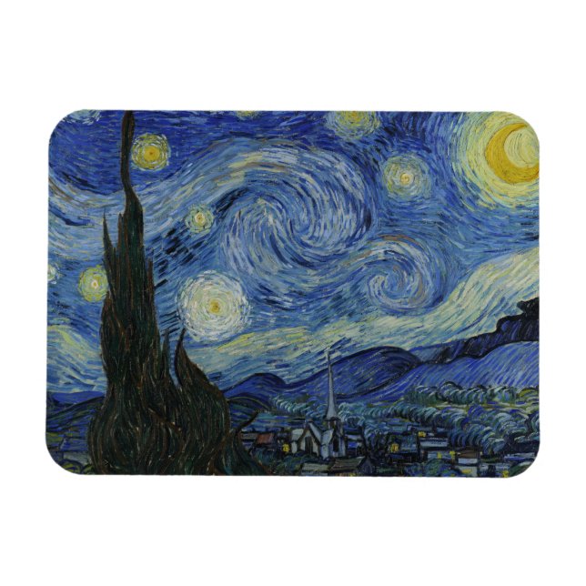 Imán Vincent van Gogh - Noche Starry (Horizontal)