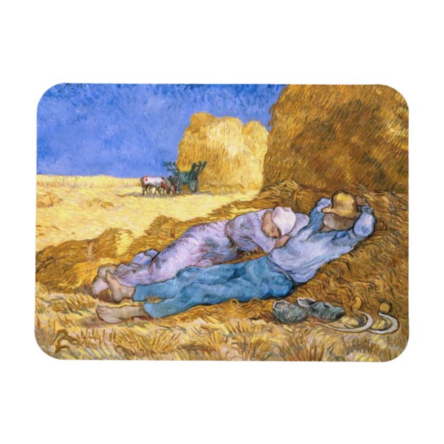 Imán Vincent van Gogh | Noon, La Siesta, después de Mil (Horizontal)