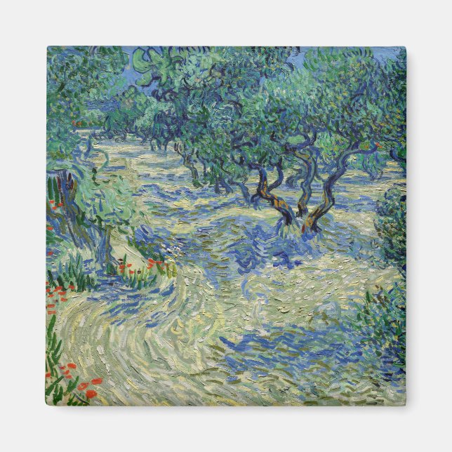 Imán Vincent van Gogh - Olive Orchard (Frente)