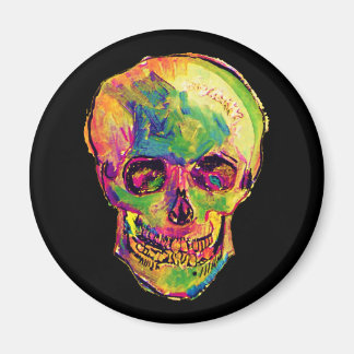 Imán Vincent Van Gogh - Pop Art Halloween Skull
