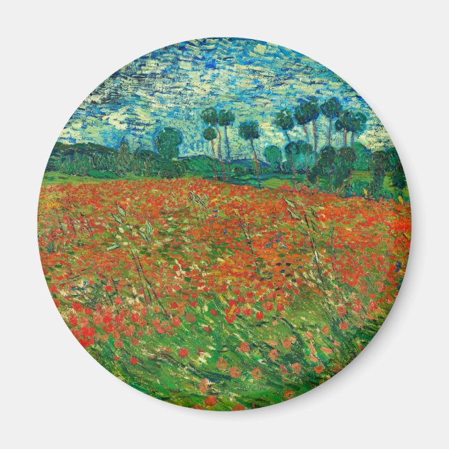 Imán Vincent Van Gogh Poppy Field Bella Artes (Frente)