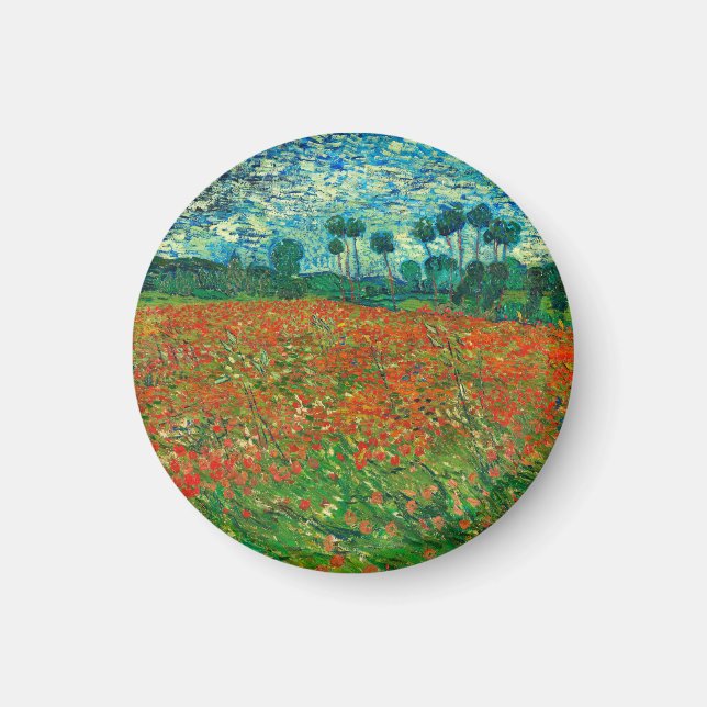 Imán Vincent Van Gogh Poppy Field Bella Artes (Frente)