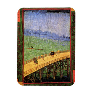 Imán Vincent Van Gogh - Puente bajo la lluvia Arte Japo
