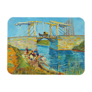 Imán Vincent van Gogh - Puente de Langlois en Arles #1