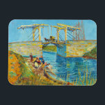 Imán Vincent van Gogh - Puente Langlois en Arles #1<br><div class="desc">El puente de los Langlois en Arles con el lavado femenino - Vincent van Gogh,  aceite en lienzo,  1888,  Arles</div>