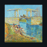 Imán Vincent van Gogh - Puente Langlois en Arles #1<br><div class="desc">El puente de los Langlois en Arles con el lavado femenino - Vincent van Gogh,  aceite en lienzo,  1888,  Arles</div>
