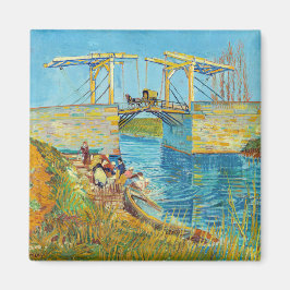 Imán Vincent van Gogh - Puente Langlois en Arles #1