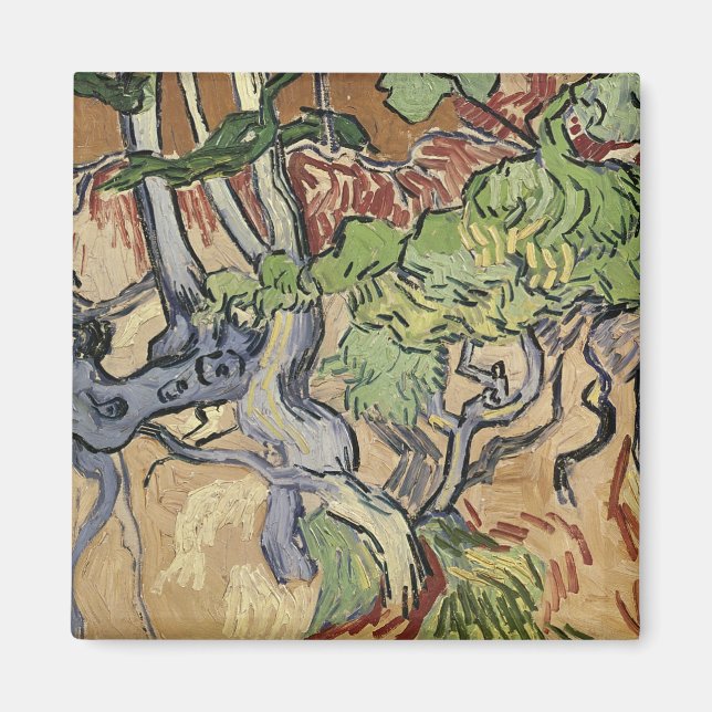 Imán Vincent van Gogh | Raíces de árbol, 1890 (Frente)