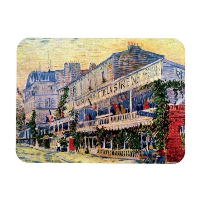 Imán Vincent Van Gogh - Restaurante De La Sirene (Horizontal)