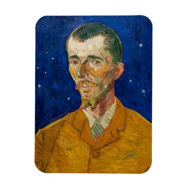 Imán Vincent Van Gogh - Retrato de Eugene Boch, Arles (Vertical)