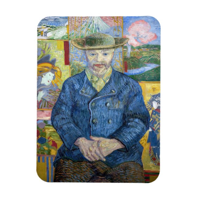 Imán Vincent van Gogh - Retrato de Pere Tanguy (Vertical)