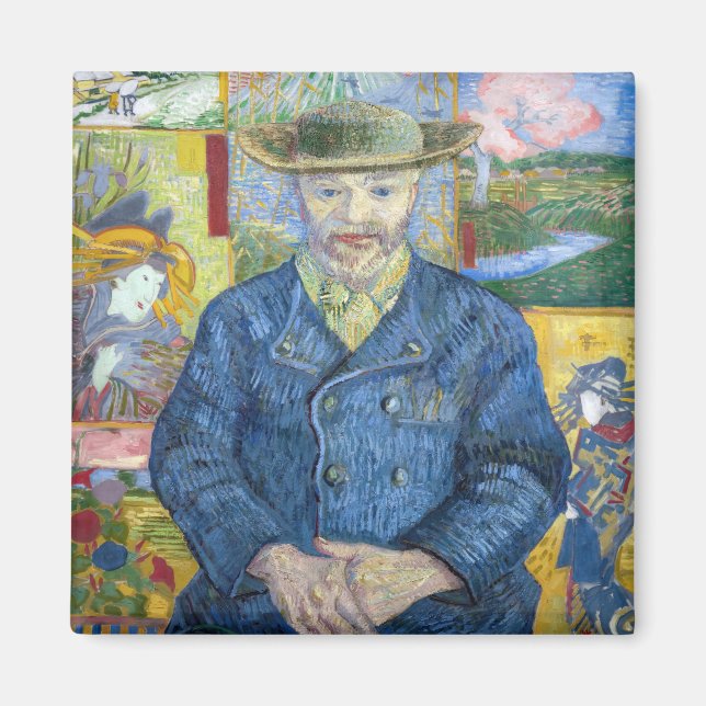 Imán Vincent van Gogh - Retrato de Pere Tanguy (Frente)