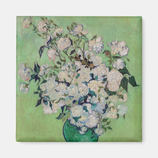 Imán Vincent van Gogh - Rosas (Frente)