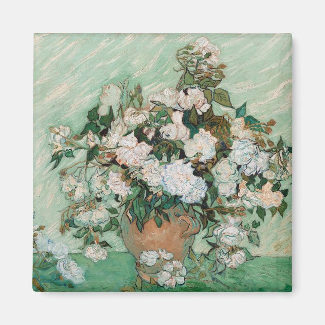 Imán Vincent van Gogh | Rosas, 1890 (Frente)