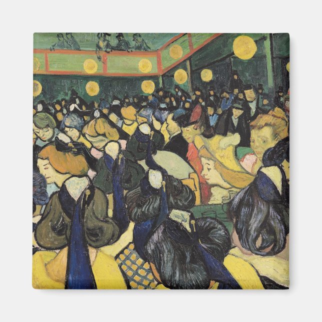 Imán Vincent van Gogh | Sala de baile en Arles, 1888 (Frente)