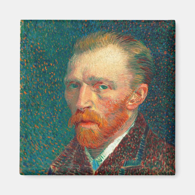Imán Vincent Van Gogh se autorretrato con Bella Artes d (Frente)