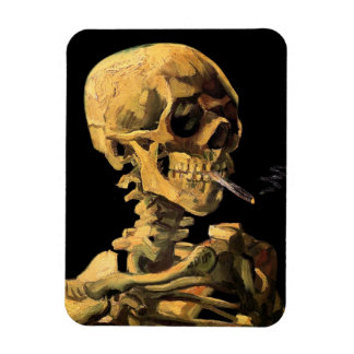 Imán Vincent Van Gogh - Skull With Burning Cigarette