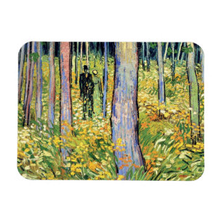 Imán Vincent Van Gogh - Sotobosque con dos figuras