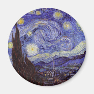 Imán Vincent Van Gogh Starry Night Vintage Bella Artes