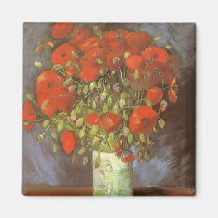 Imán Vincent van Gogh Still Life Vase con los lapiceros